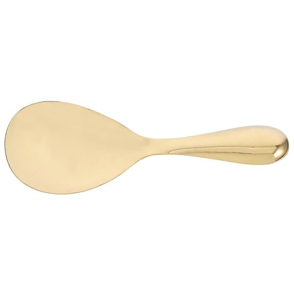 Gull Serveringsskje Rustfritt Stål Ris Servering For Måltidsforberedelse Høyglans Speilfinish Ergonomisk Håndtak 1 stk