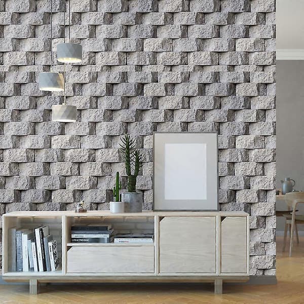 3D Tegelsten Rustik Effekt Självhäftande Väggdekor Heminredning 45x100cm