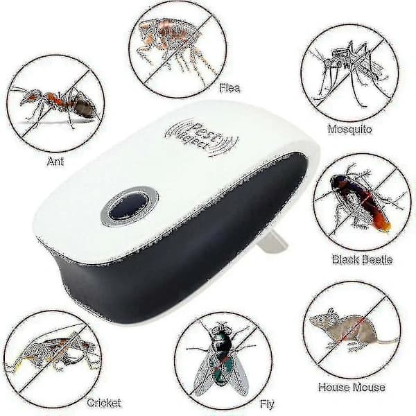 4-pack Ultraljuds Insektsmedel Elektronisk Insektskontroll Djurkontroll