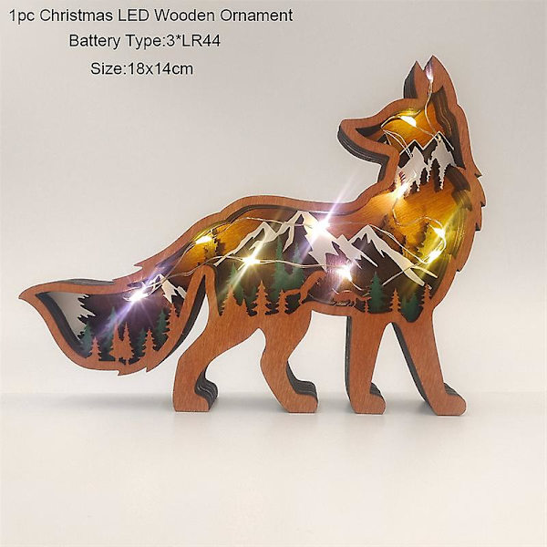 Snögubbe Santa Claus Luftballong Jul Led Ljus Ornament Jul Barn Gåvor Jul Hem Sovrum Dekoration Navidad Noel 6-fox