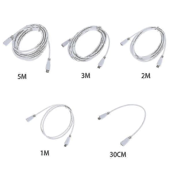 5A 20V USB Typ-C Förlängningskabel, USB-C 2.0 Hona Till USB Hane Förlängare