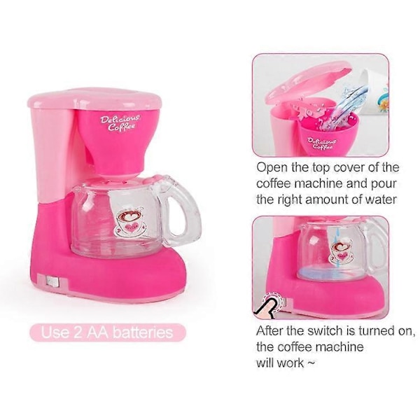 Mini Kaffemaskine Lege Mad Børn Simulation Apparater Legetøj