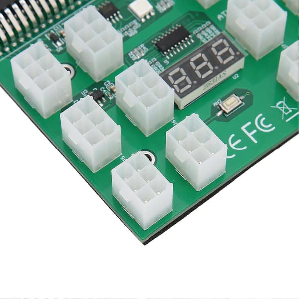 Strömförsörjning Breakouts Board Adapter PCB Process Support 1600W 12V 6 PIN Hög Säkerhet Prestanda Breakouts Board Modul
