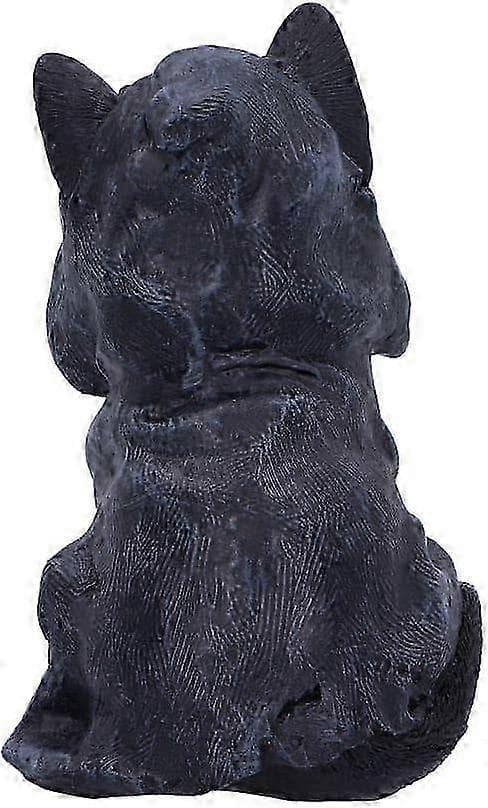 Kattefigur, Kat forklædt som Døden, Polyresin, Sort, 10*10*15cm