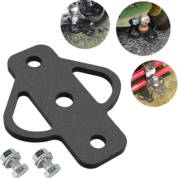 3-vejs anhængertræk adapter med bolt til ATV plæneklipper