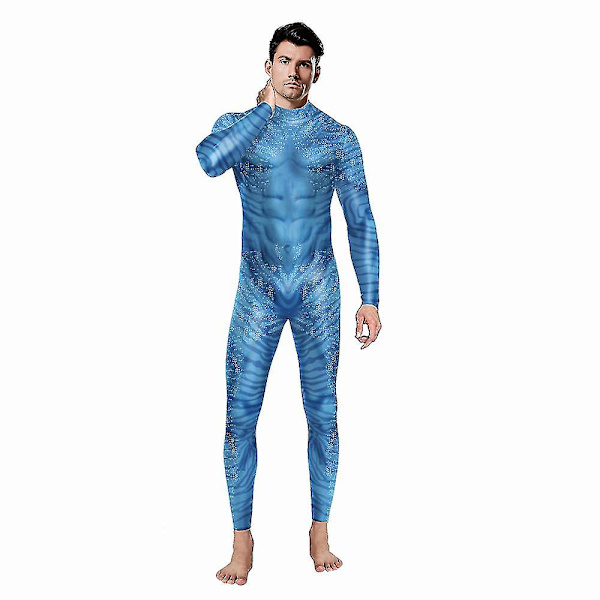 Snabb leverans Film Avatar The Way Of Water Alien Cosplay 3d Jumpsuit Kvinnor Män Avatar Cosplay Kostym Halloween Zenti Party Bodysuit B142 254 XL