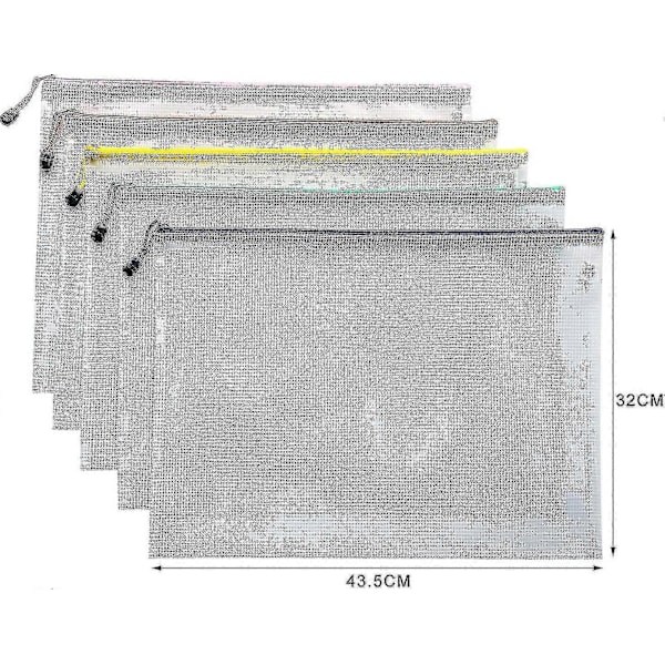 A3 Dokumentmapp Filer Zip-påsar Plastplånböcker Mapp (a3-10st)