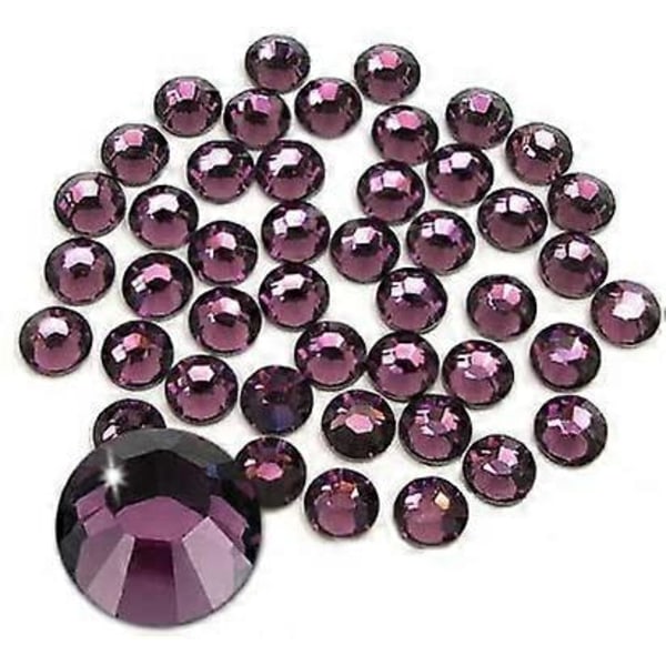 Glue Fix Crystal FlatBack Rhinestones (ss20 576 st, Ametist)