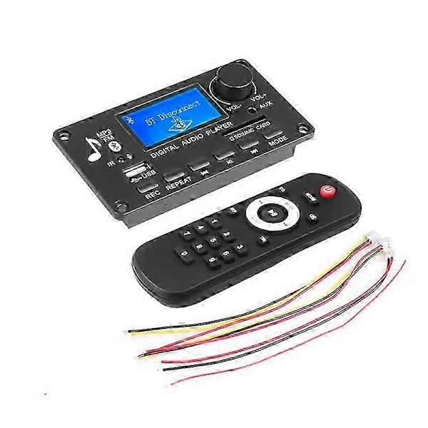 DC 12V MP3 Dekoder Board Forstærker Bilradio Modtager MP3 Afspiller Bluetooth V5.0 USB SD Modul MP3 FM
