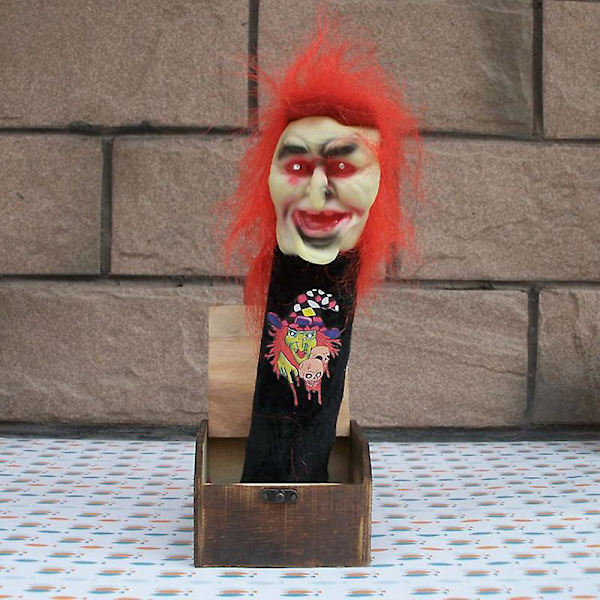 Trä Prank Skrämma Box Överraskning Skämt Skräck Roliga Halloween Prank Leksaker Small