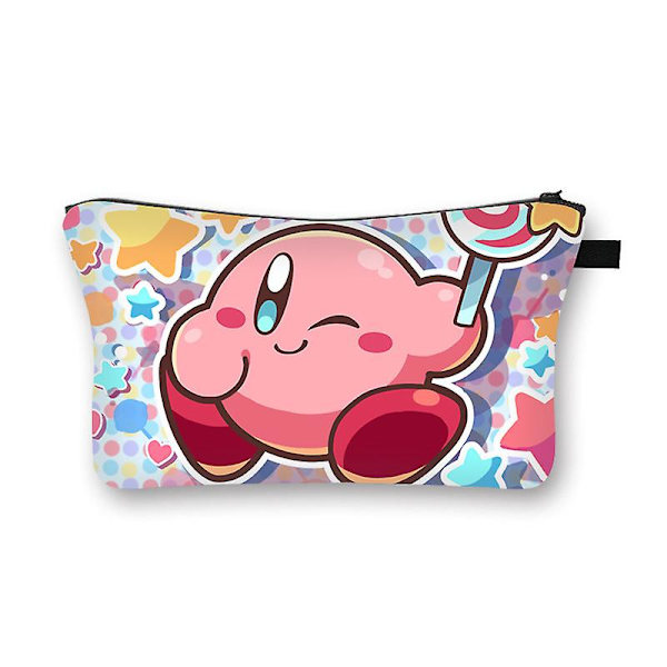 Kirby Cartoon Anime Kosmetisk väska Fyrkantig utomhus multifunktions reseförvaringsväska Kvinnor Toalettartiklar Organizer Flickor Födelsedagspresent Kirby-25