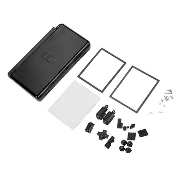 Komplette reparationsdele til Nintendo DS Lite udskiftningssæt huskabinet (sort)