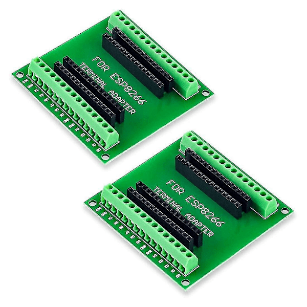 2 st ESP8266 Breakout Board GPIO 1 till 2 kompatibel med ESP8266 ESP-12E NodeMCU Utvecklingskort