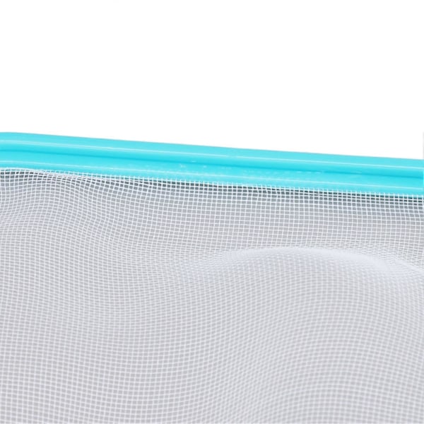 Poolnät Cyan Snabb Rengöring Plaststruktur Nylonmaterial Pool Skimmer Lövnät för Badtunnor Fontäner