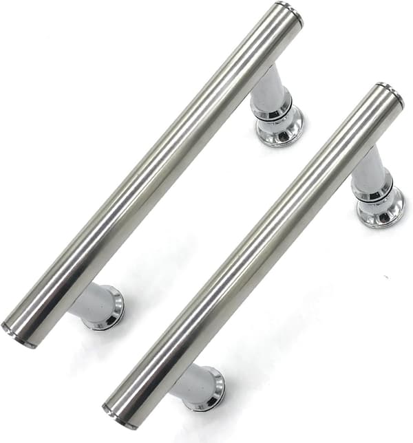 Rund dusjdørhåndtak i rustfritt stål, tilbehør til vaskerom