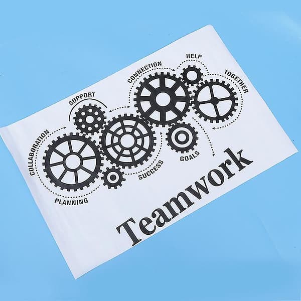 1 stk Team Work Klistremerke