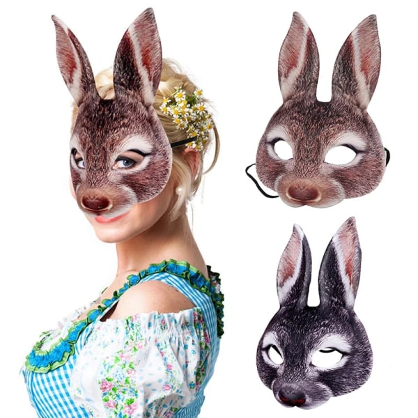 3D Animal Mask Halloween Masquerade Ball Mask 3D Animal mask B