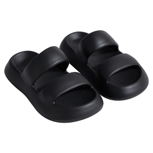 Sommar strand tofflor mode enfärgade sandaler halkfria Black 36-37