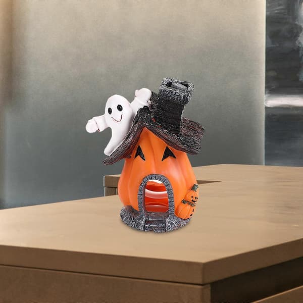 Halloween Gresskarhus Figur Dekorasjon Spøkelseshus Akvarium Ornament
