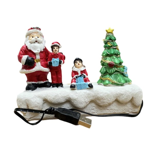 Hartsfigur Nattlampa Sovrum Bondgård Skåplampa Belyst Julstaty