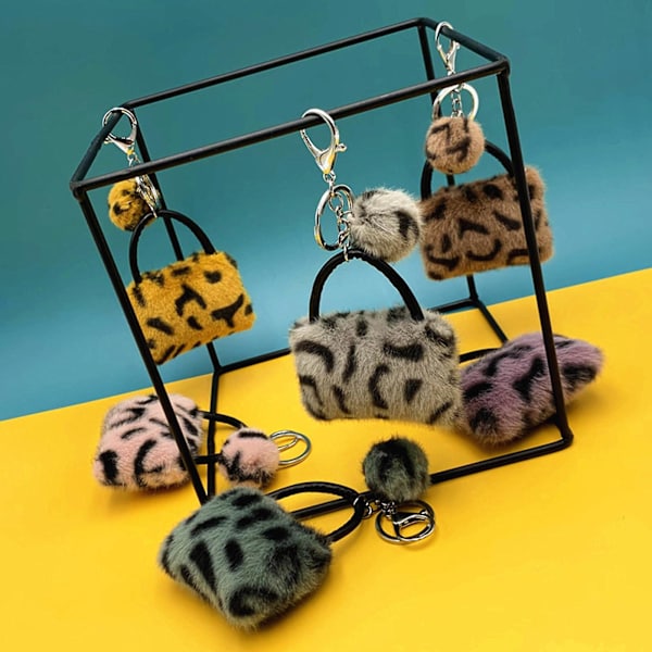 Liten Tote Charm Mini mjuk plysch prydnad Yellow
