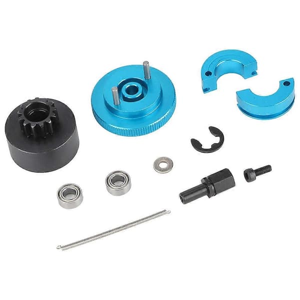 1 Set 13T Svänghjul Hastighet Koppling Variator Set Klockfjädrar Passar för 1/10 RC Nitro Motor (Blå)