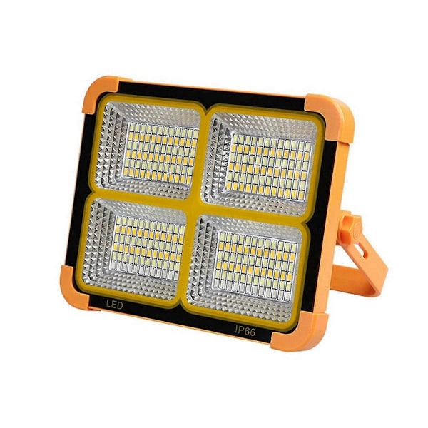 LED Solar FloodLight Genopladelig Nød Camping Lampe Udendørs Vandtæt Bærbar Projektør Sp
