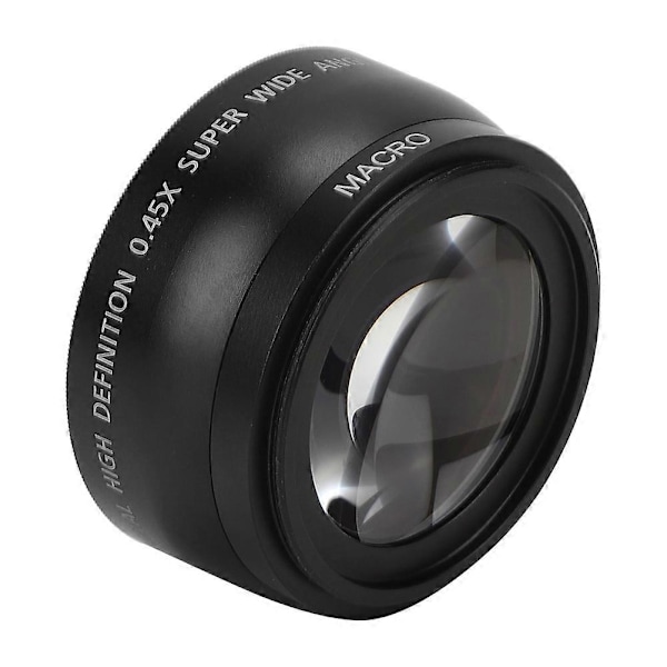 JSR1152 55MM 0.45X Avancerad Vidvinkel Makroobjektiv Passar Alla Kameraobjektiv med 55MM Diameter