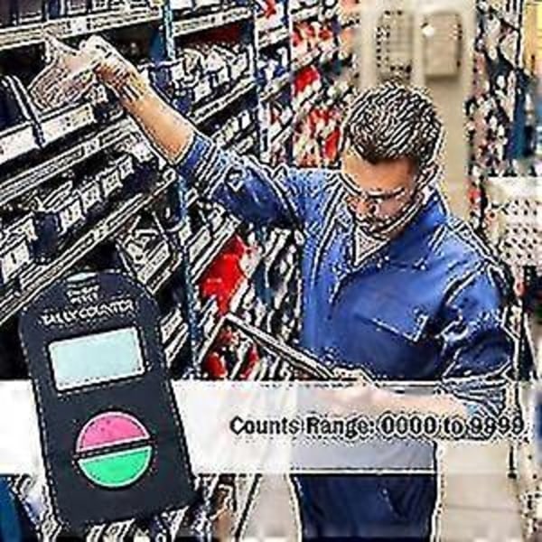 2 stk Elektronisk Teller, Digital Håndteller Elektronisk Manuell Klikker Med Lanyard Legg Til Trekk Fra Modell