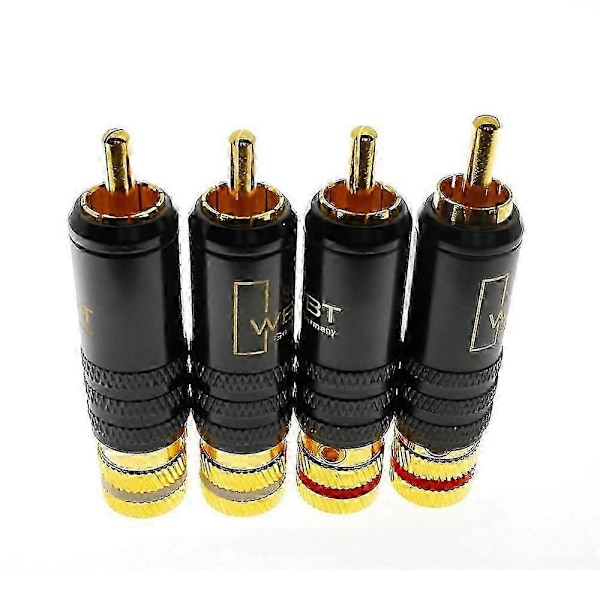 WBT-0144 Gullbelagt kompatibel Plugg Plug-in Type AV Audio og Video Plugg Video Plugg Conn