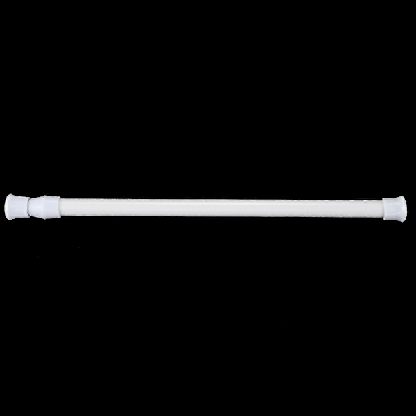 2X Teleskooppinen Suihkuverhotanko Teleskooppitanko Tanko Suihku Valkoinen 30-50 cm