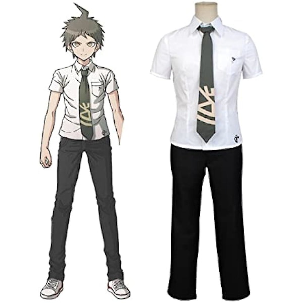 Danganronpa Hinata Hajime Anime Cosplay set Halloween kostymer för män Japansk karneval Performance Prop L kostymset M