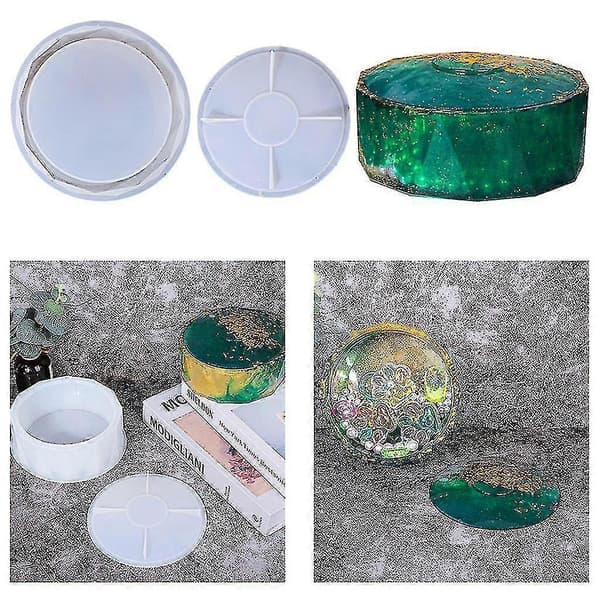 Rombe Rund Form Base Epoxy Form Til Slikbeholdere Blomsterpotter Lang Levetid