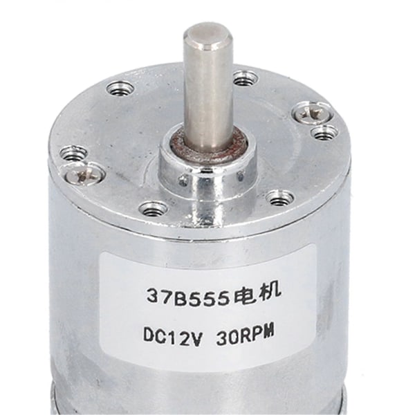 Växelmotor Elektrisk Reduktionsväxellåda Industriella Kontrolltillbehör 30RPM DC12V 37B555