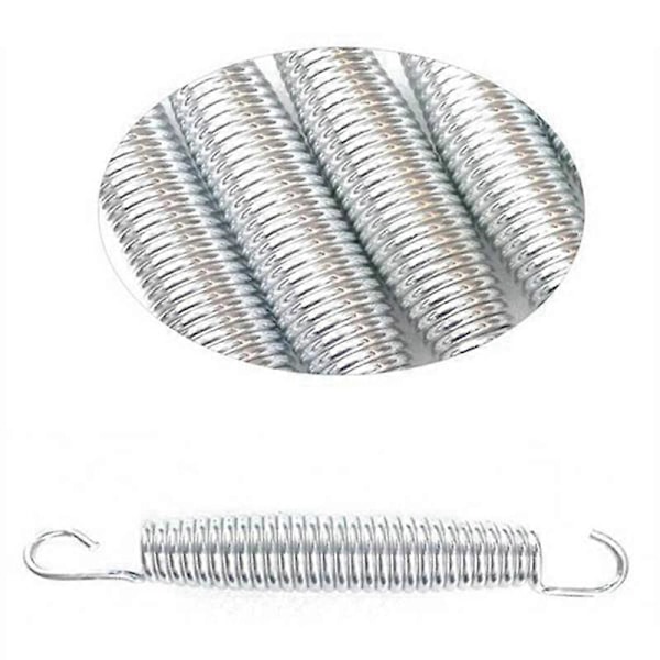 12-pack 16,5 cm Trampolinfjäder Stål Ersättningskit för Extra Studs Trampolintillbehör Silver