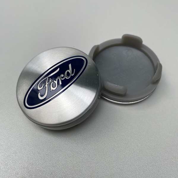 4-pack - Ford Center Cap/Nav Hub-logotyp - Bil 54mm - Silver