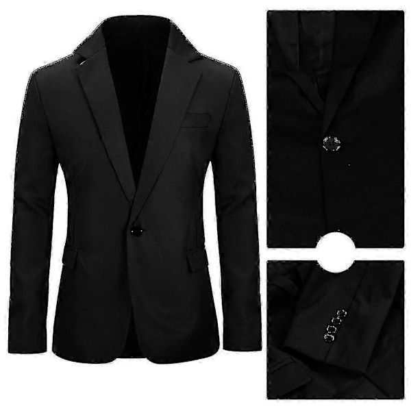 Miesten Slim Fit -puku, Business Casual Blazer