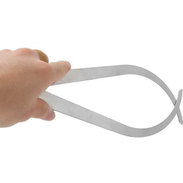 Måleverktøy for keramikk, vinklede ben, rustfritt stål, skulptur, keramikk, 28.5