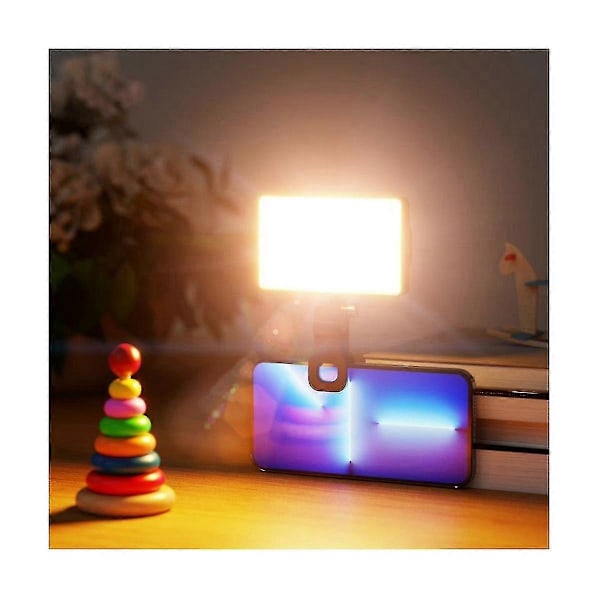 LED High Power Genopladelig Clip Fill Light Justerbar Bærbar Lampe Til Telefon, Pad, Til Makeup, ,-jie