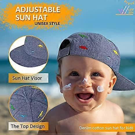Baseballcaps for barn, småbarnsgutter og jenter, solbeskyttelse, bomulls caps, solhatt for babyjenter, gutter og barn