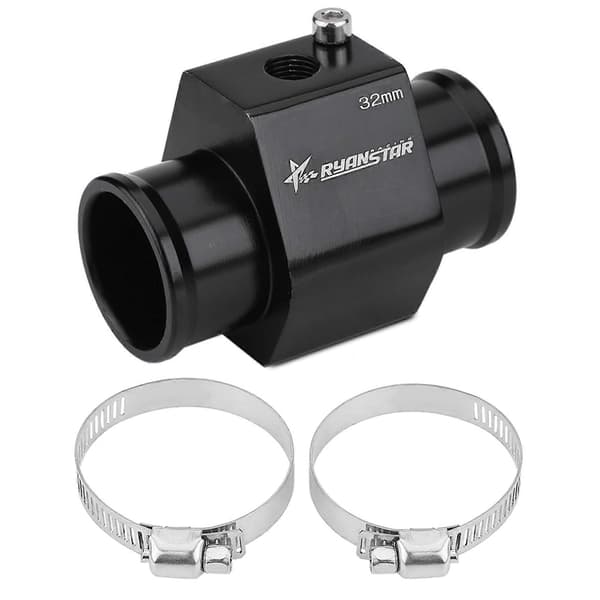 Bil Vand Temperatur Samle Rør Slange Sensor Måler Adapter 32mm