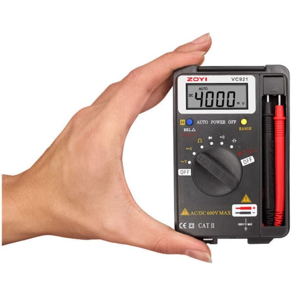 Mini digitalt lommemultimeter. Voltmeter. Amperemeter. Motstandstester. Ohmmeter. Voltmeter. Amperemeter. 4000 tellinger