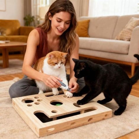 Kattnagelvårdsleksak - Interaktiv Dispenser