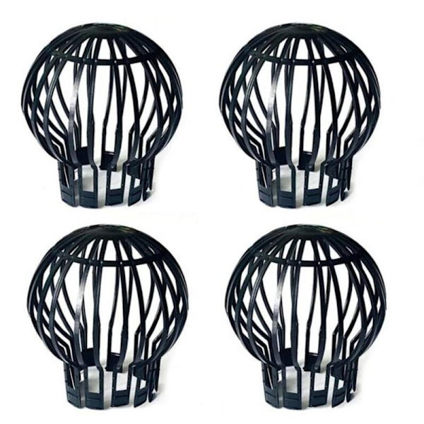 4 tagrendefiltre, sort plastnet gulvafløb