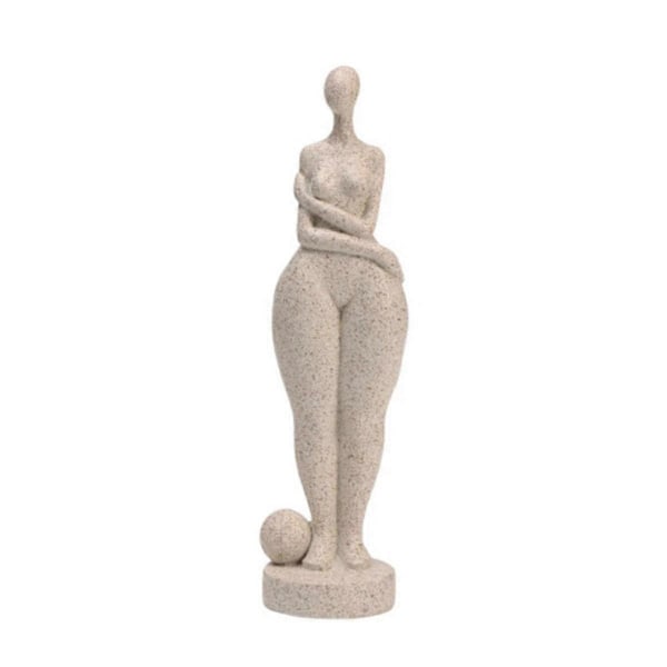 Abstrakt Resin Chubby Kvinne Statue Kunst Stue Kontor Skap Bordplate Inngangsdekorasjoner, Sta
