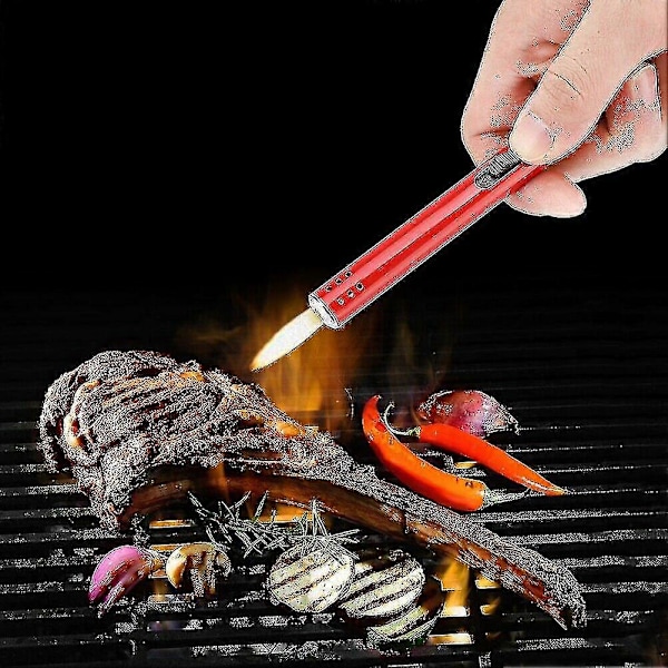 Tib Lang Ildstarter 9 Farver Jet Lighter Aluminiumlegering Sikre Torch Lightere Til Lys Aromaterapi Grill Køkken Tænder
