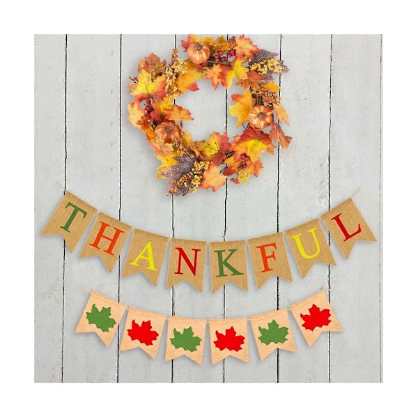 Happy Thanksgiving Banner Hengende Høst Høst Plakat Bakgrunnsbanner for Thanksgiving Day Party