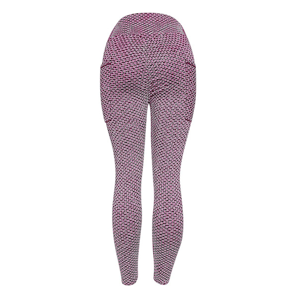 Tflycq Womens Stretch Yoga Leggings Fitness Löpgym Sport Full Längd Active Pants Pink M