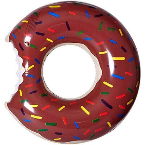 Uppblåsbar Donut Badring för Barn och Vuxna Pool Float Lilo Leksaker Munk SimhjälpAA