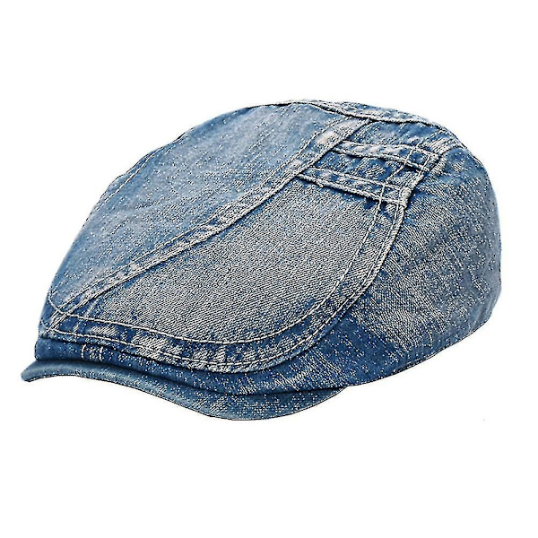 Denim Basker Cap utomhus Flat Cap Visir
